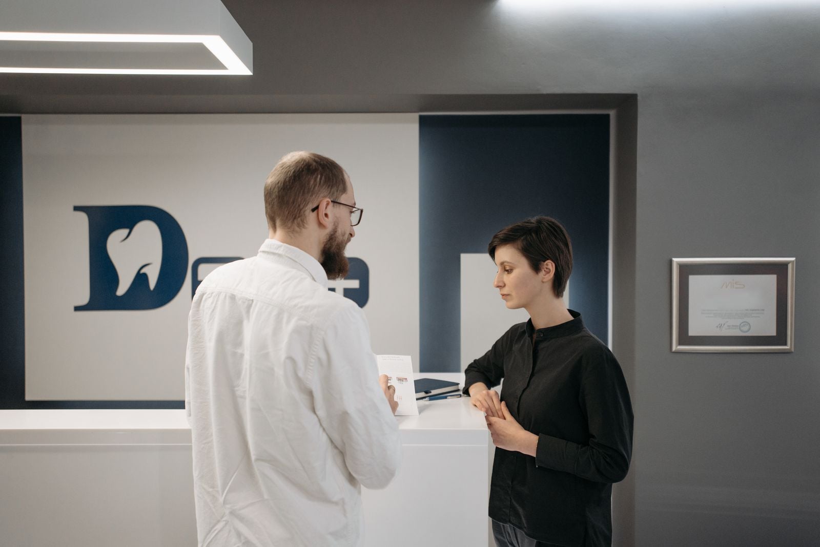 Dental practice website before optimization